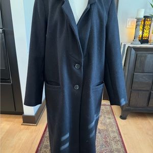 Old Navy Black Trench Coat with Classic Lapels